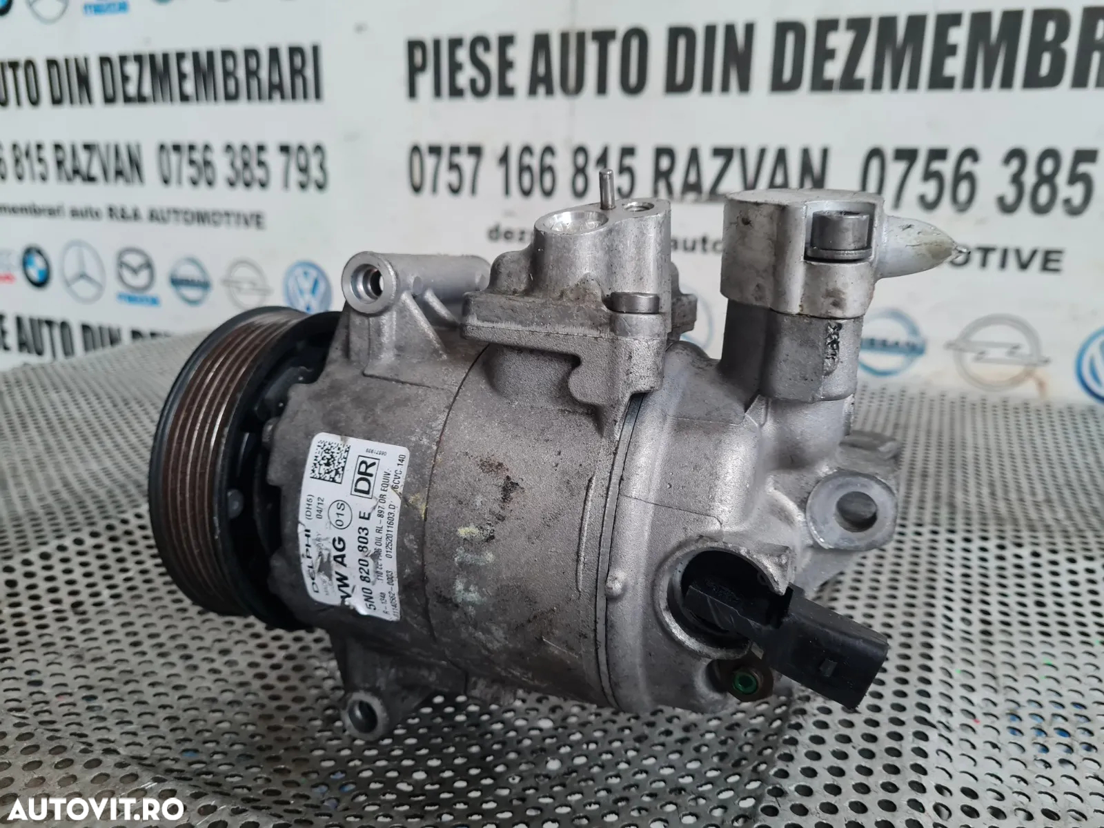 Compresor Clima AC Aer Conditionat Vw tiguan Passat B7 Golf 6 Golf 7 Touran Jetta Caddy CC Seat Sko - 5