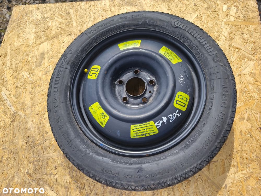 KOŁO DOJAZDOWE ZAPASOWE 125/85R16  5X108 16 CALI PEUGEOT CITREON OPEL TOYOTA - 4