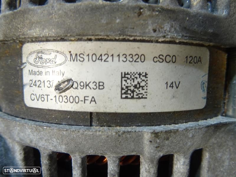 Alternador Ford Fiesta Vi (Cb1, Ccn)  Cv6t10300fa / Ms1042113320 / Cv6 - 6