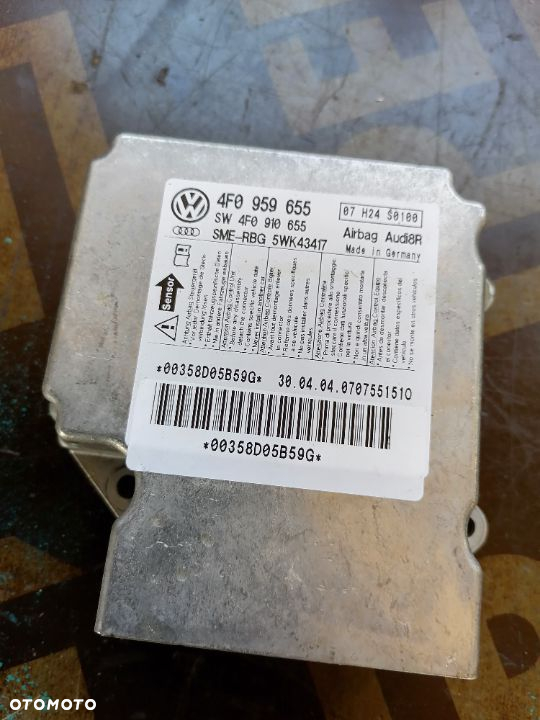 Moduł Sensor Poduszek AIR-BAG Audi A6 C6 4F0959655 4F0910655