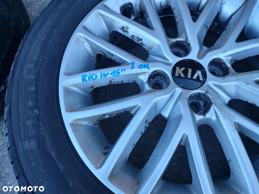 KOŁA FELGI ALUMINIOWE OPONY LETNIE PIRELLI CINTURATO 1P 185/65R15 KIA RIO IV 2023r. 6.26mm - 12