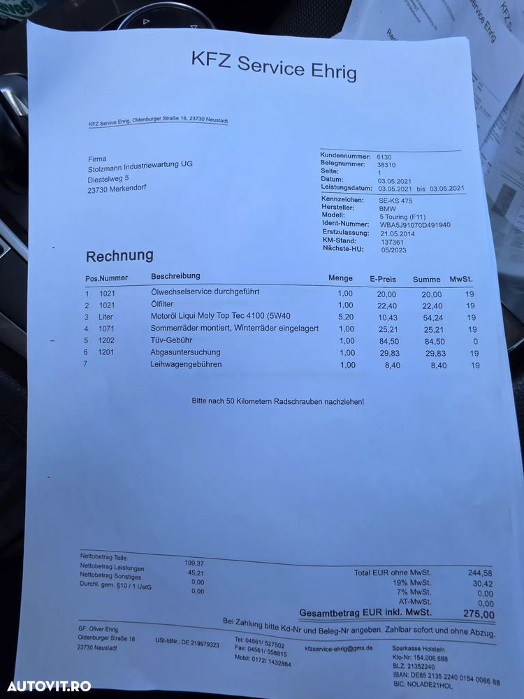 BMW Seria 5 525d xDrive - 19