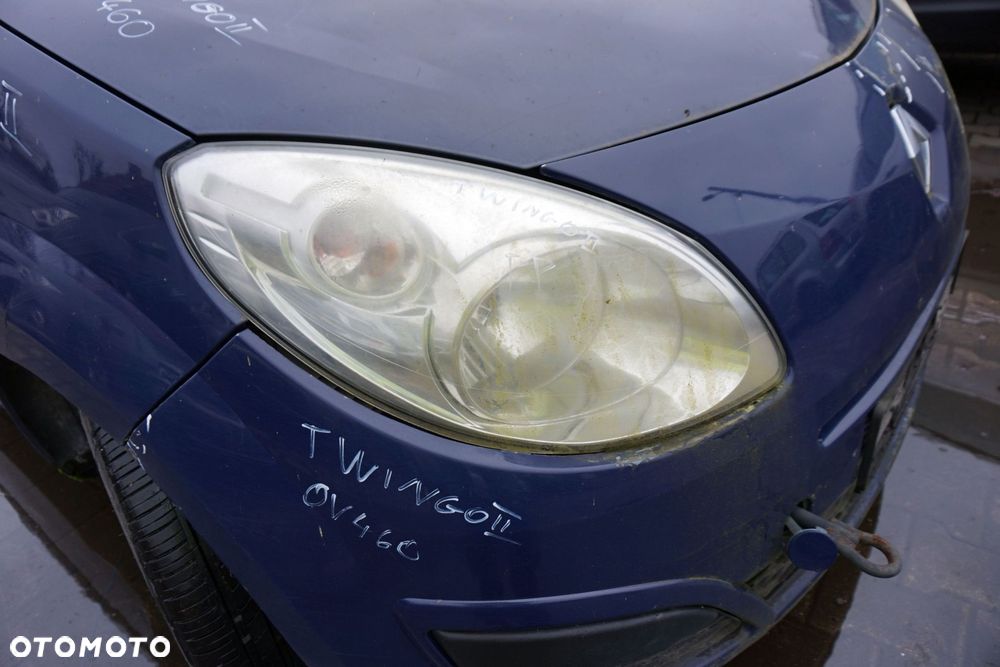 MASKA ZDERZAK BŁOTNIKI LAMPY TWINGO II OV460  RENAULT 2007-2014 GRANATOWY PRZÓD KOMPLETNY - 15