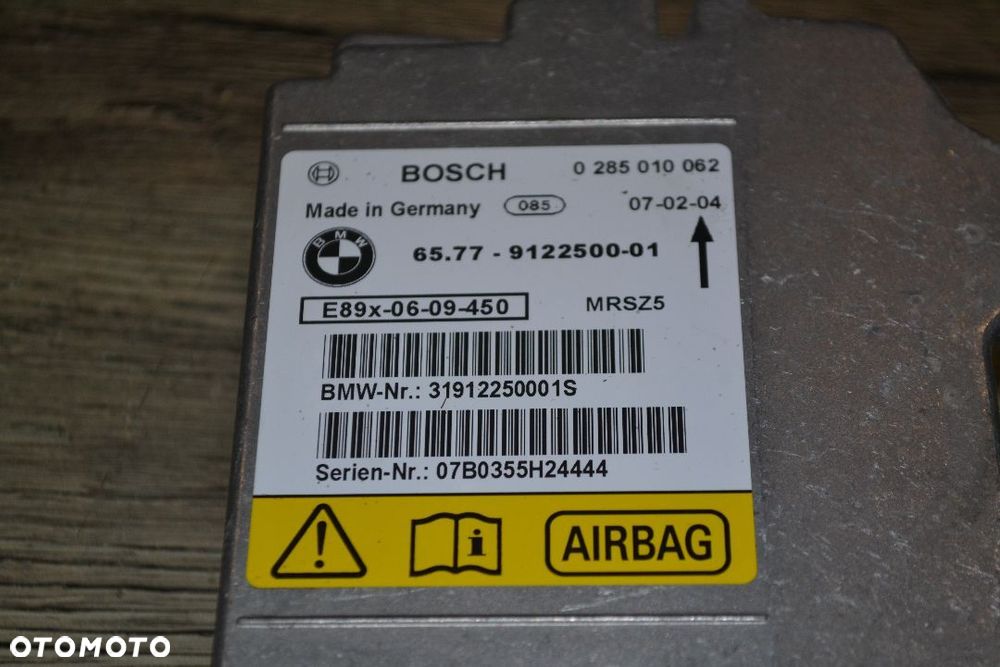 BMW STEROWNIK PODUSZEK SENSOR AIRBAG 9122500 0285010062 - 2