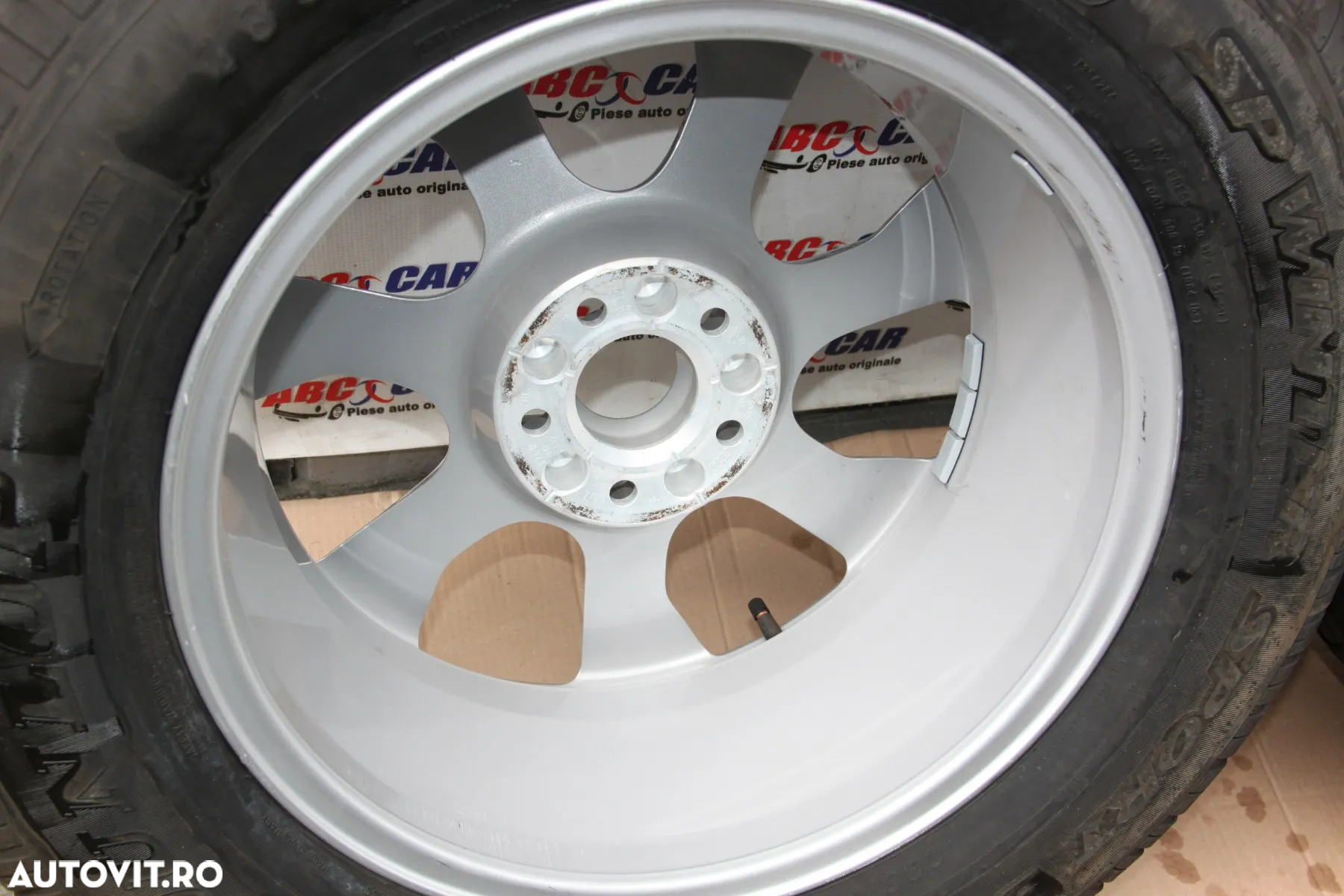 Jante Aliaj Aluminiu Roti Audi Q5 8R 5X112 235/65 R17 DUNLOP M+S de iarna COD: 8R0601025E RULAJ !!! 2000 KM !!! - 9