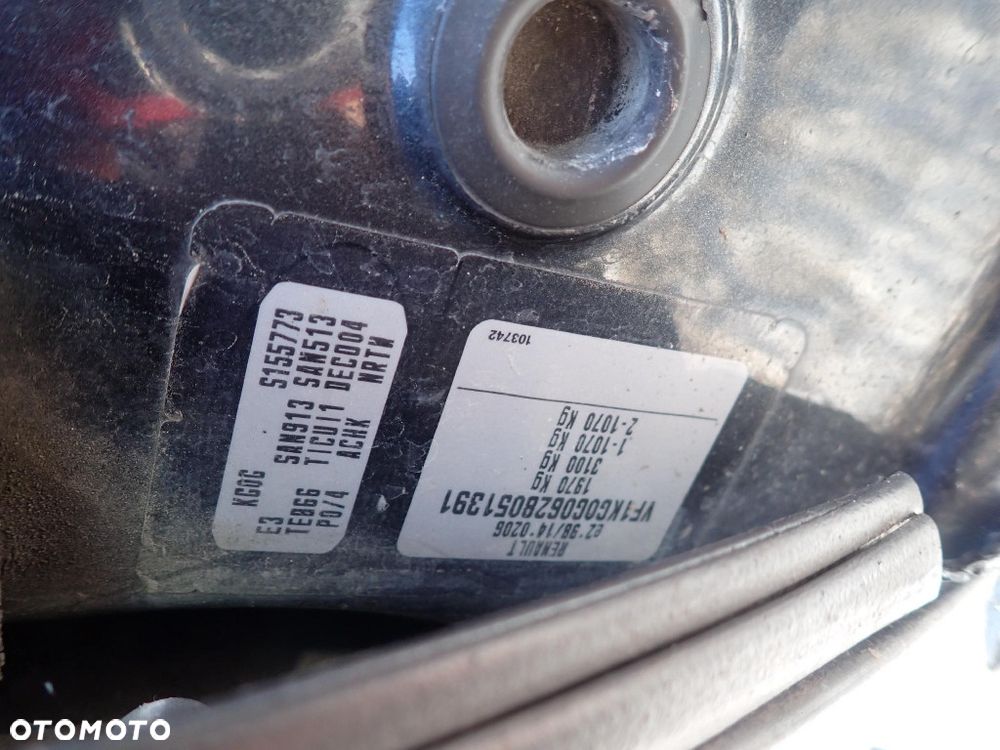 CZĘŚCI - Renault Laguna II 1,9 DCI 120KM F9Q750 KOMBI PK6018 lakier TEB66 2003r INDEX - 9846 - 14