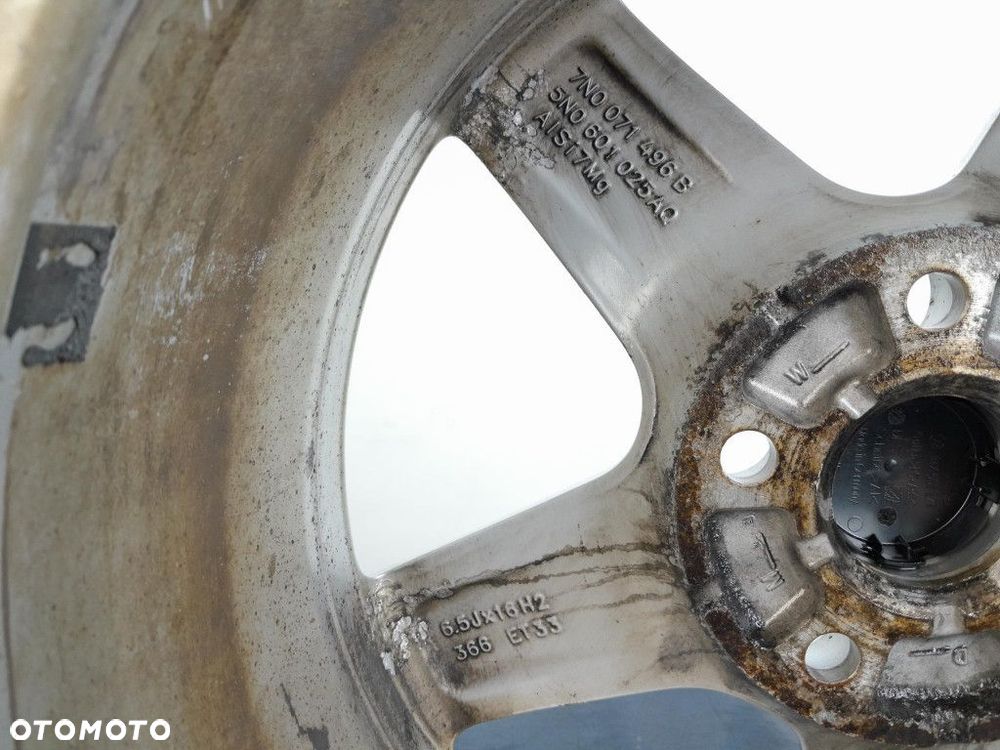 VW TIGUAN I FELGA ALUMINIOWE 5X112 6.5JX16 ET33 - 5