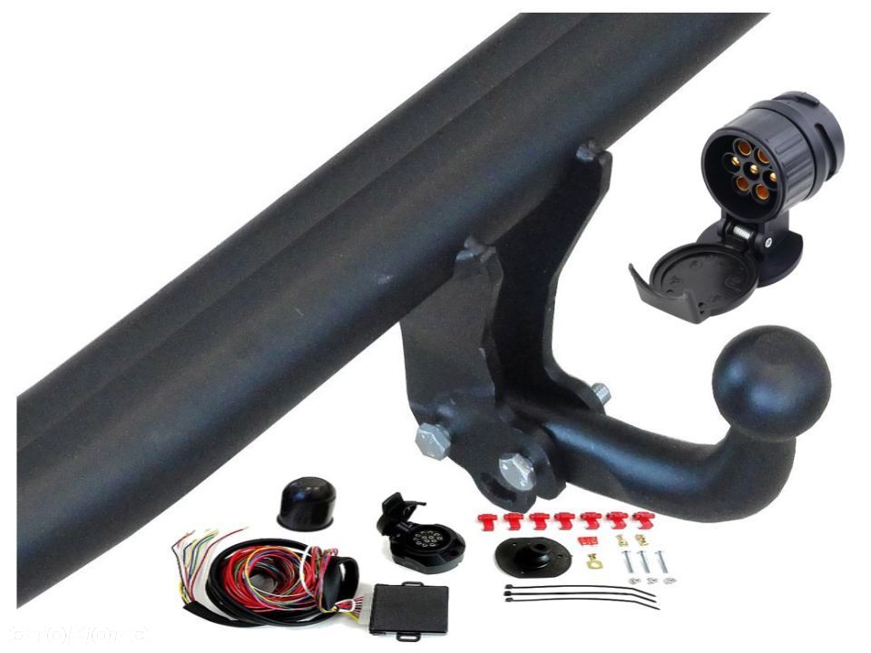 HAK HOLOWNICZY + MODUŁ + WIĄZKA 13PIN + ADAPTER 13/7 DACIA DUSTER 1+2 - 9