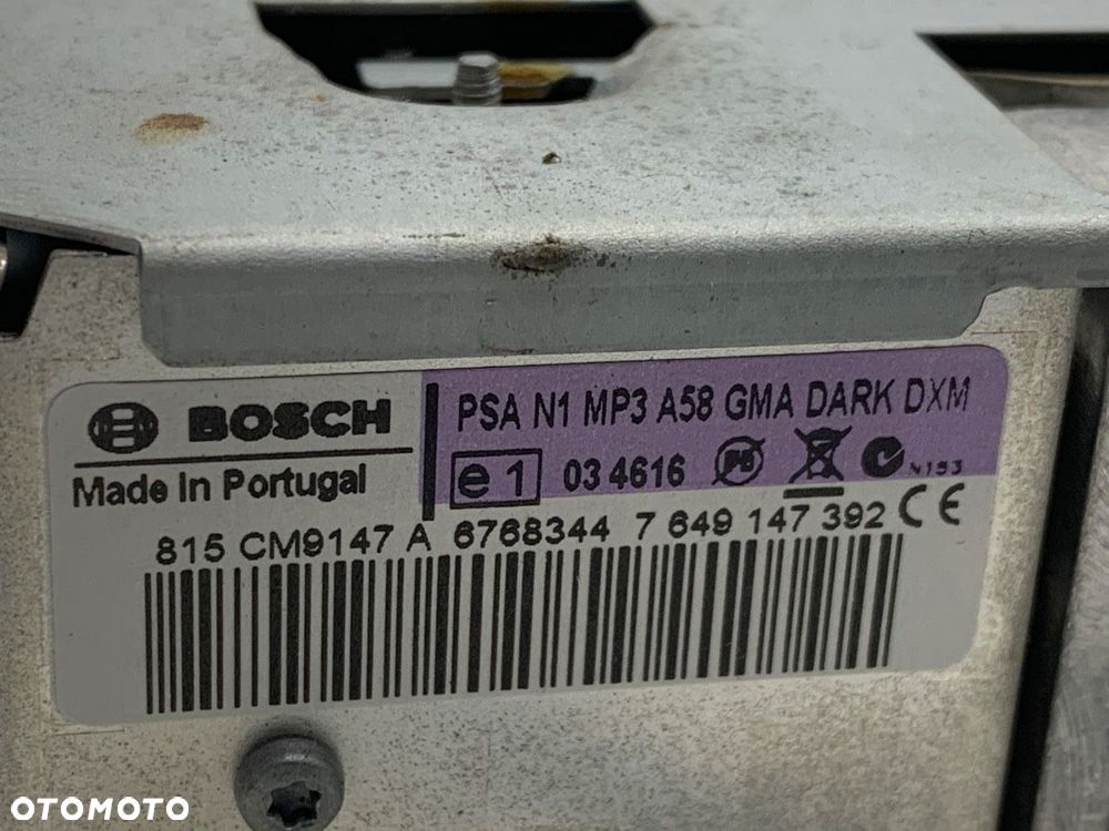 RADIO  CITROEN C3 PICASSO (SH_) 2009 - 2022 1.6 VTi 120 88 kW [120 KM] benzyna 2009 - 2022 - 5
