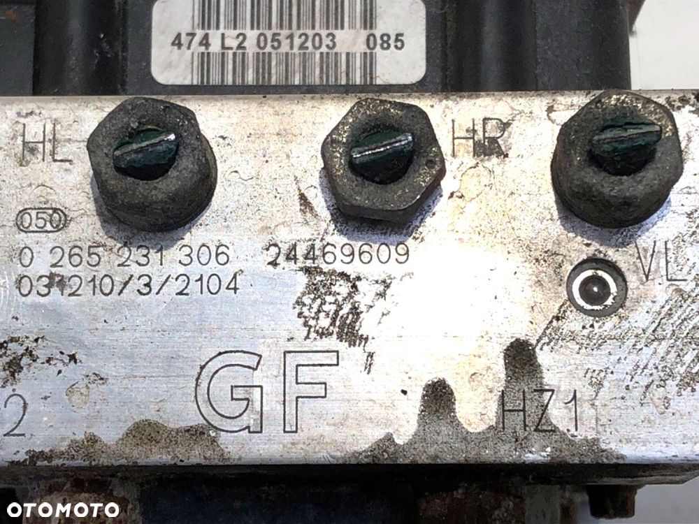 POMPA ABS  OPEL CORSA C (X01) 2000 - 2009 1.2 (F08, F68) 55 kW [75 KM] benzyna 2000 - 2009 24469609 - 5