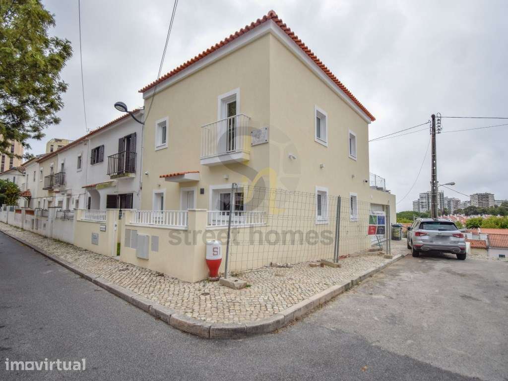 Moradia T3 Nova com vista rio e garagem no Caramão da Ajuda - Grande imagem: 3/33