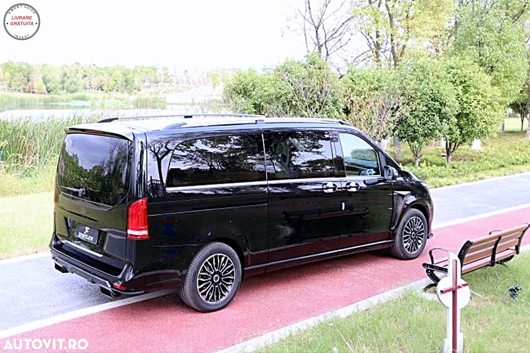 Eleron Luneta Mercedes V-Class W447 (2014-04.2024) EQV (2020-) Negru Lucios- livrare gratuita - 7