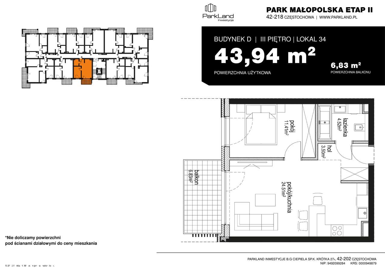 Park Małopolska Etap II - mieszkanie nr 34 z pięknym widokiem