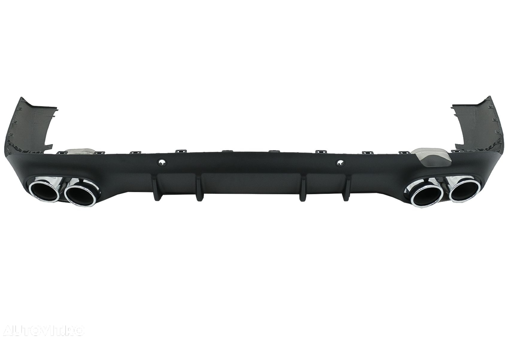 Difuzor Bara Spate cu Ornamente toba compatibil cu Mercedes CLS-Class - 2