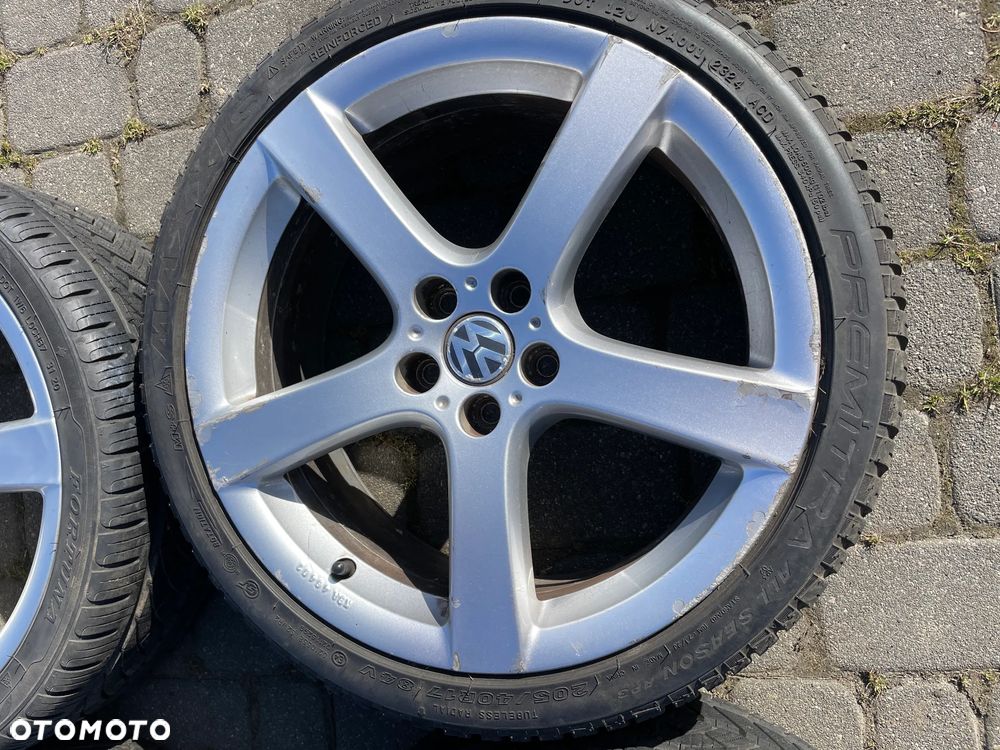 VW POLO SKODA FABIA SEAT IBIZA FELGI ALUMINIOWE ET38 KOŁA opony 5x100 205/40/17 nowe - 6