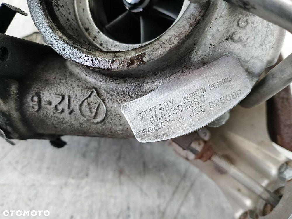 TURBINA PEUGEOT 307 9662301280  GT1749V   756047-4 2.0 HDI - 6