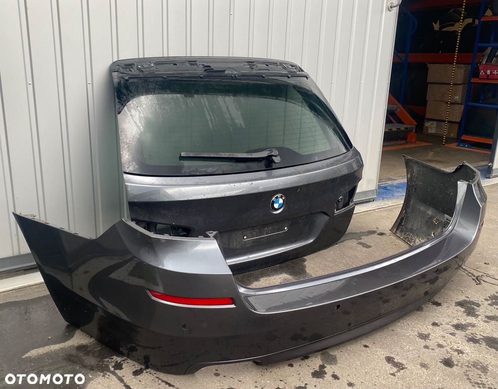 BMW 5 V  F11 F 11 kompletna KLAPA TYLNA z szybą tył pokrywa BAGAŻNIKA TYLNIA + zderzak tylny tylni tył B39 szyba tylna tylnia klapy w klapę tylną tył - 5