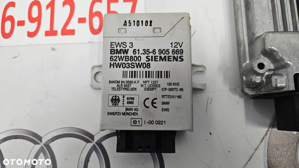 BMW 3 E46 204D4 Sterownik główny DDE Komputer silnika 7790075   EWS KLUCZYK - 4