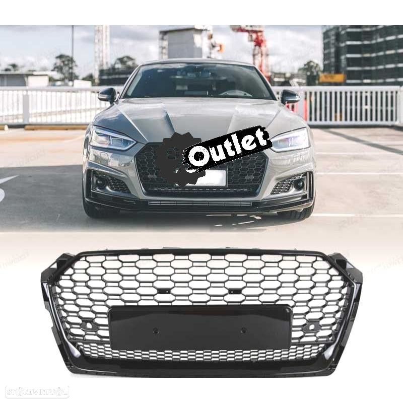 C010952C1 GRELHA AUDI A5 19- PRETO BRILHANTE LOOK RS5 QUATTRO - 1