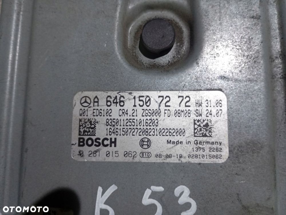 komputer mercedes vito viano 639 w639 2.2 a6461507272 0281015062 - 2