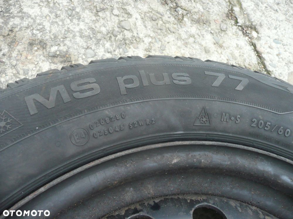 16” - UNIROYAL - 205/60 , r16 cali - ZIMOWE Opony MS PLUS 77- stan BDB - GWARANCJA + Możliwość MONTAŻU !! - 5
