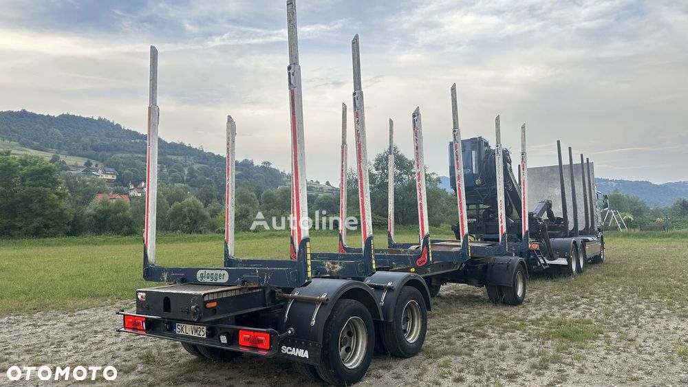 Scania R730 V8 6x4 + Przyczepa GLOGGER DO DRWNA - 3