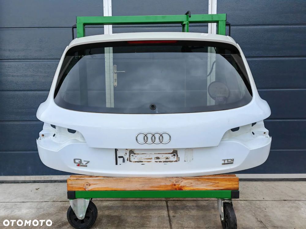 AUDI Q7 4L LIFT 09-15R KLAPA BAGAZNIKA S-LINE BIALA LY9C SZYBA WYCIERACZKA - 2
