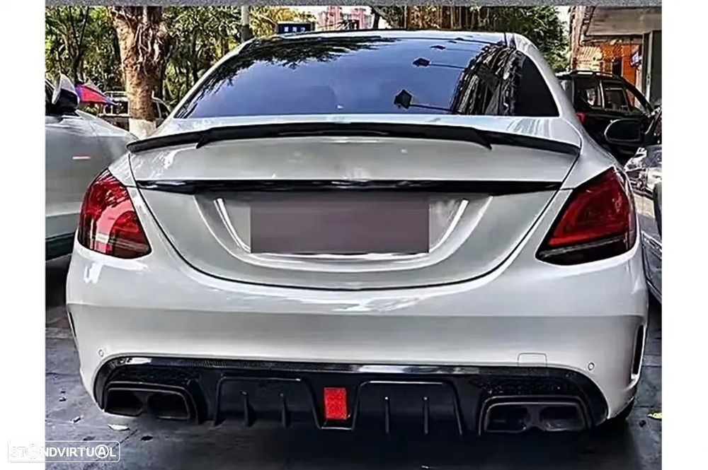 Difusor com Ponteiras Mercedes C W205 SW205 (2014 a 2020) - 17