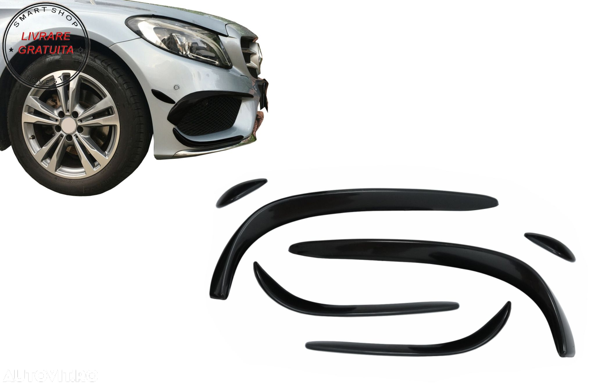 Prelungiri Bara Fata Mercedes C-Class W205 S205 C205 A205 (2015-2018) C43 Design N- livrare gratuita - 7