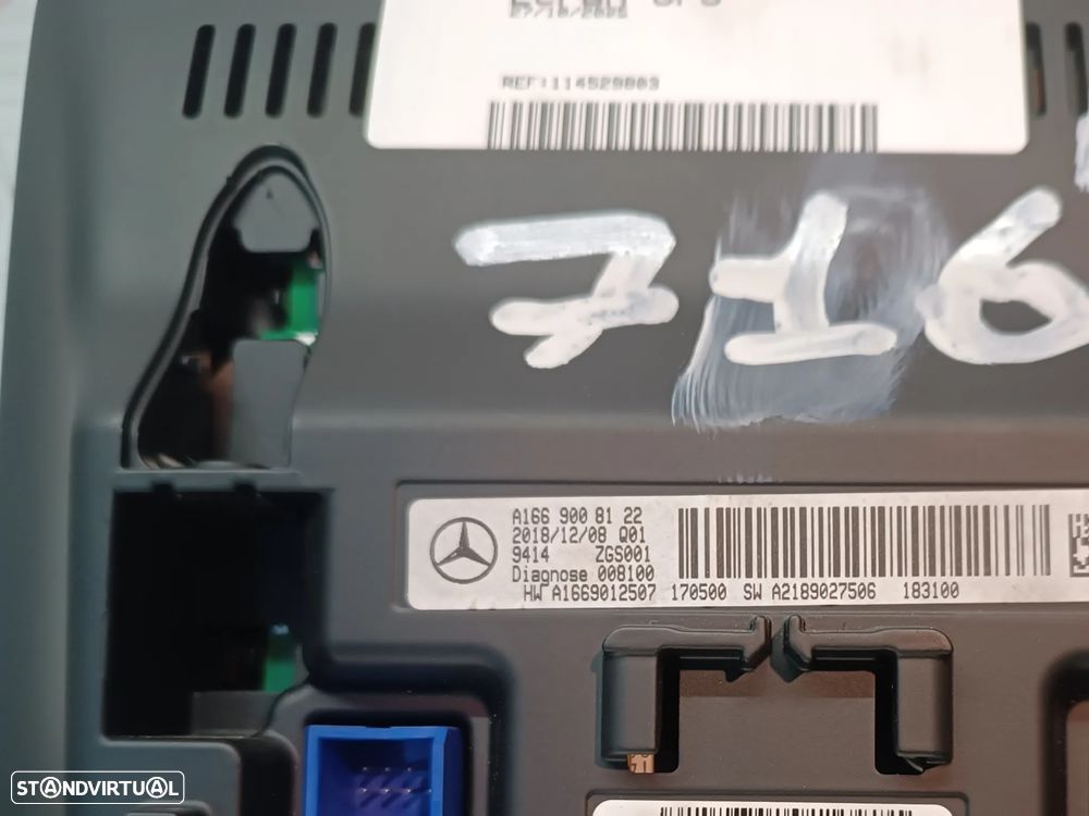 DISPLAY MULTIFUNÇÕES / ECRÃ GPS NAVEGAÇÃO MERCEDES GLA CLA A-CLASS W176 W117 A1669008122 A1669012507 A2189027506 - 2