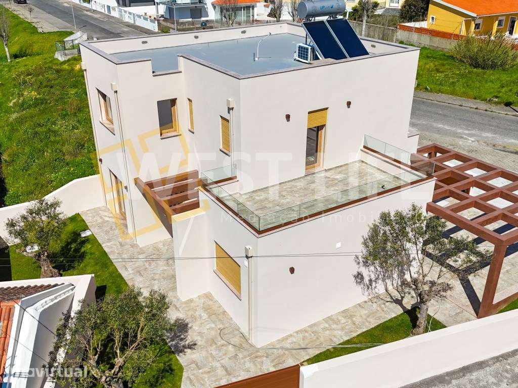 Moradia T3 NOVA de dois pisos com terraço e excelente exposição sol... - Grande imagem: 2/37