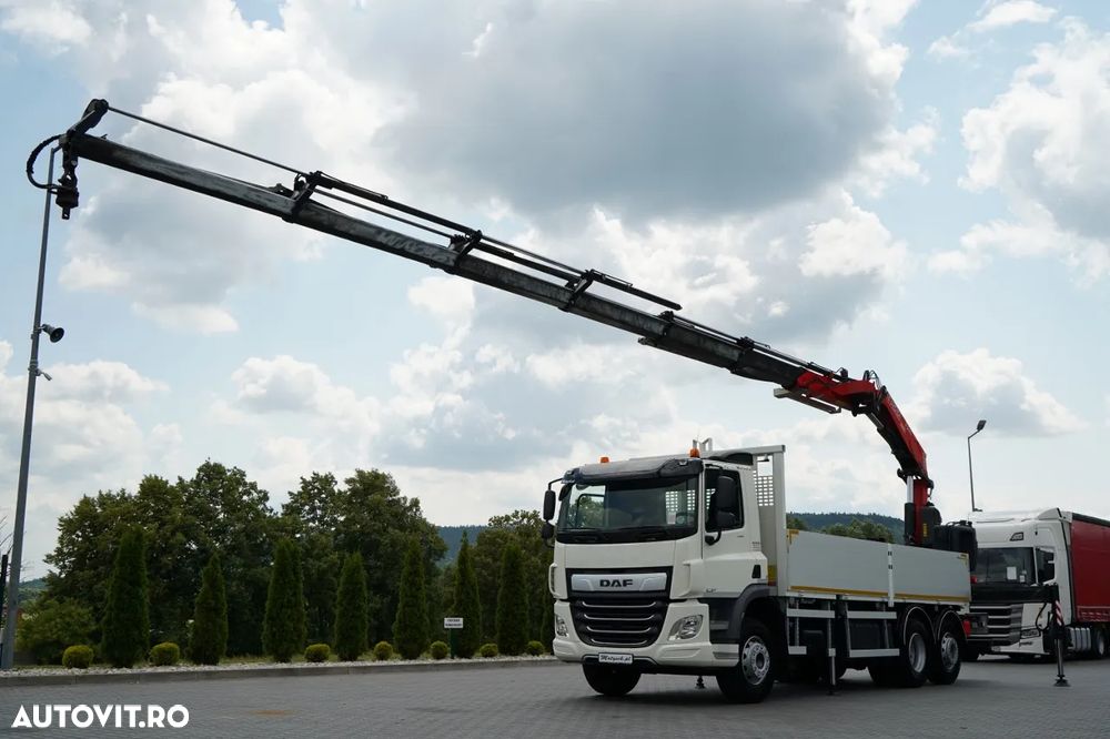 DAF CF 450 / 6x2 / LIVRARE / HDS FASSI F 245 / 6x EXTENSIE - 17 M / ROTARE / RADIOCOMANDĂ / EURO 6 / 2018 - 2