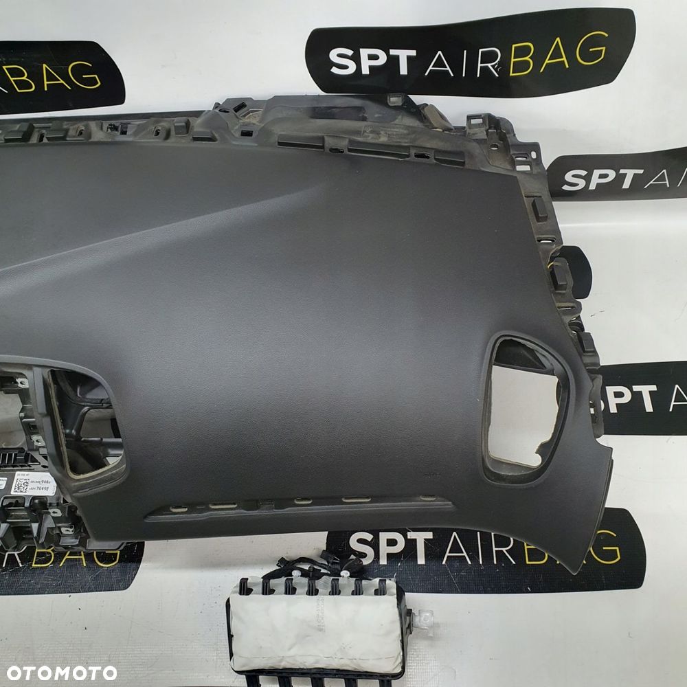 RENAULT SCENIC IV 4 DESKA ROZDZIELCZA GUMA START STOP KONSOLA KOKPIT PULPIT PODUSZKI AIRBAG AIR BAG PASY KIT SET - 4