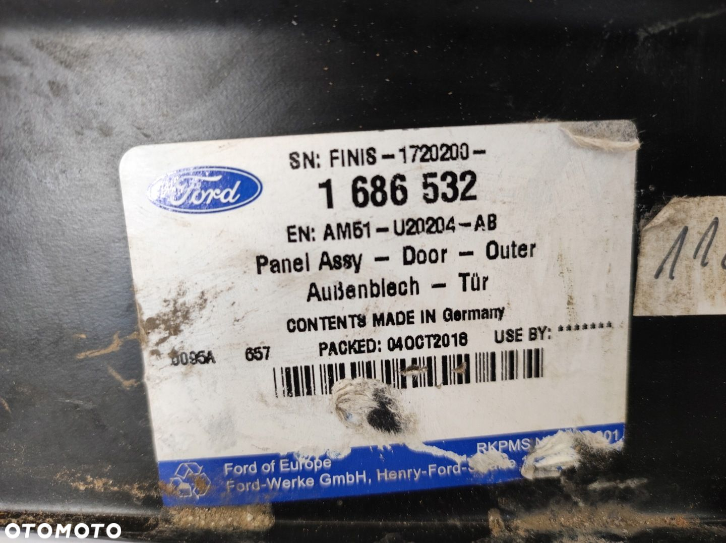 POSZYCIE DRZWI PRZÓD PRAWE NAKŁADKA FORD C-MAX MK2 AM51-U20204-AB NOWE ORYG - 4