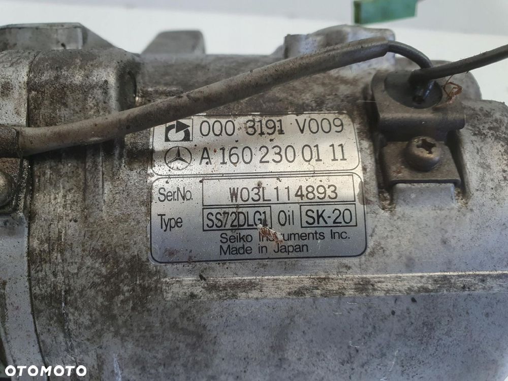 SPRĘŻARKA KLIMATYZACJI Smart ForTwo 0.7 T turbo _ A1602300111 - 2