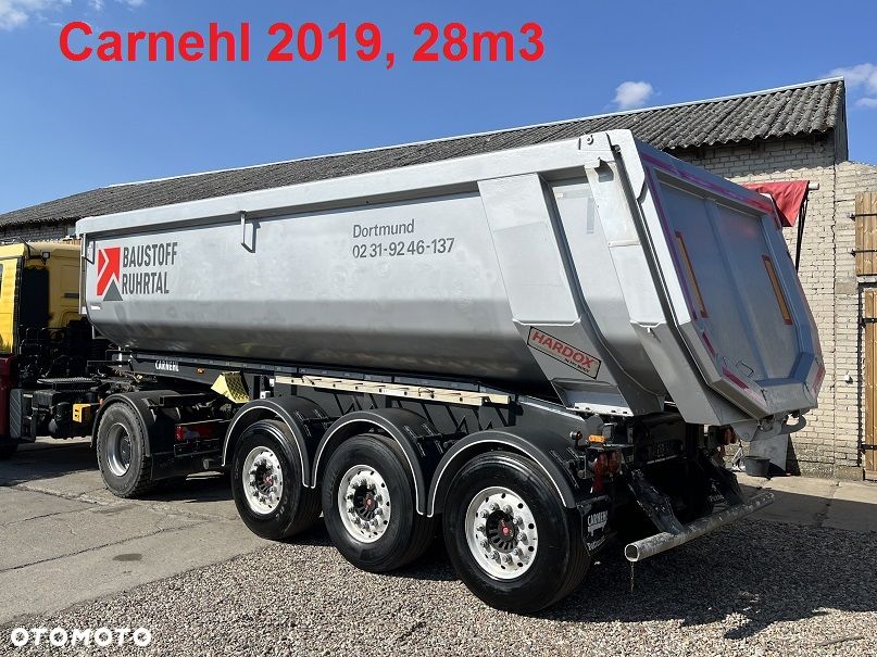 Langendorf SK stalowa 28m3 Hardox pauje do 4x4 rynna 2018 naczepa wywrotka stal z NIEMIEC - 3