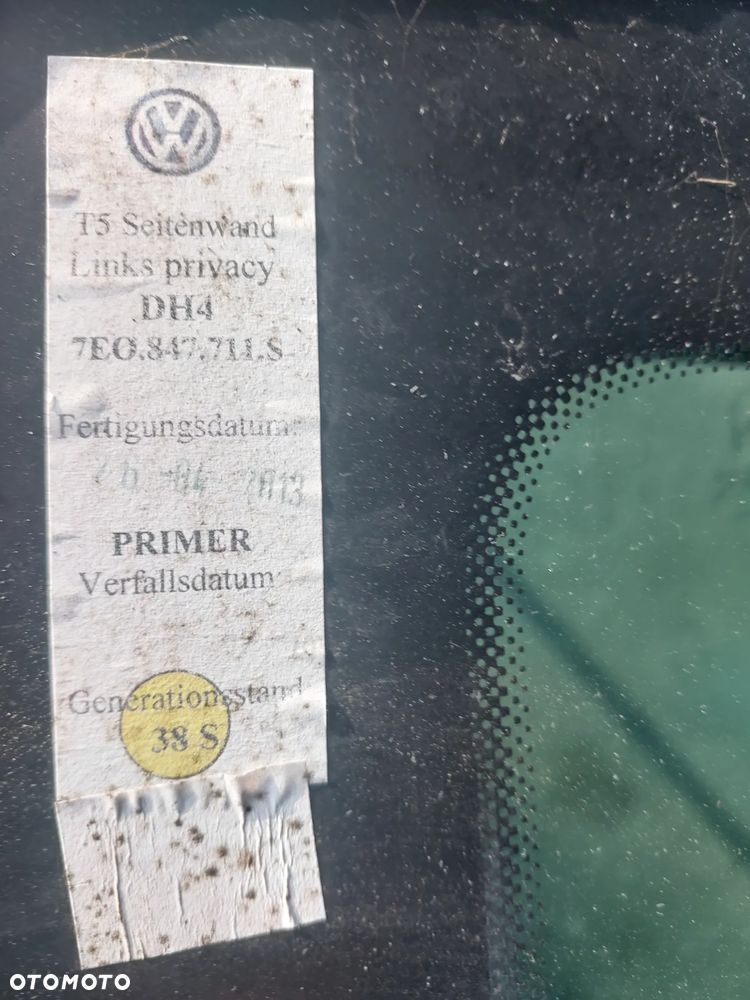 Szyba lewa rozsuwana fotochrom vw t5 t6 - 8