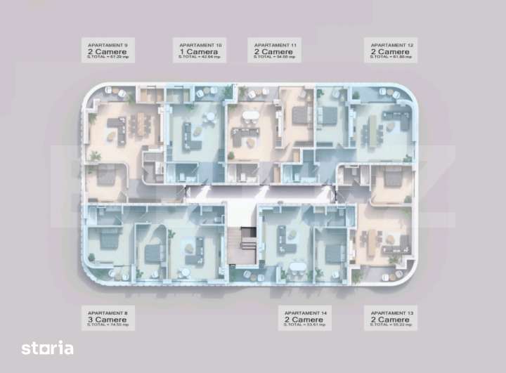 Apartament 1 camera, 42.64 mp, zona Pacurari - Rediu - Imagine principală: 3/3