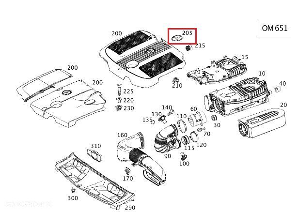 MERCEDES WIELE MODELI Emblemat gwiazda pokrywy silnika - 2