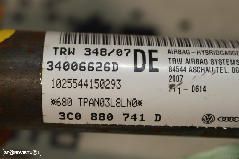Airbags De Cortina Volkswagen Passat (3C2)  34006626D / 3C0880741d / 3 - 7