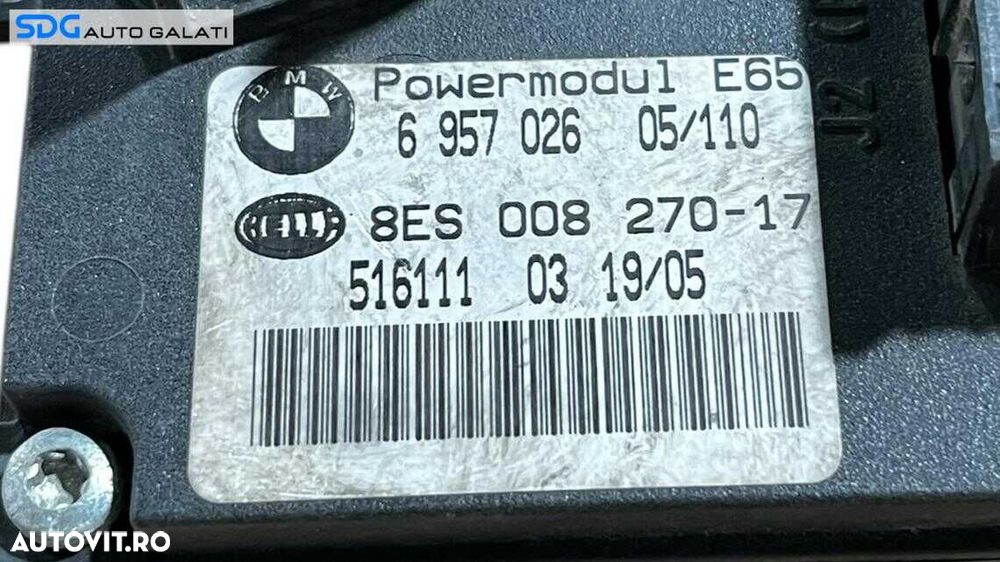 Unitate Modul Calculator Control Baterie BMW Seria 7 E65 2001 - 2008 Cod 6957026 [L5557] - 3