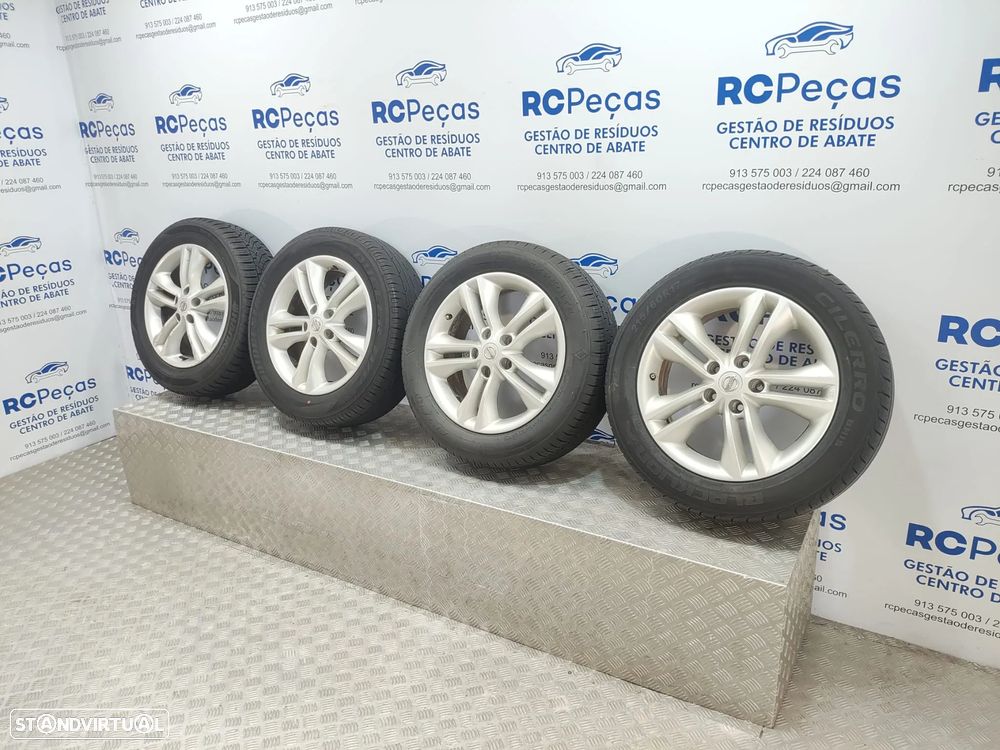 Conjunto Jantes 17 Originais Nissan Qashqai 1 J10 6,5J ET40 5x114,5 - 4