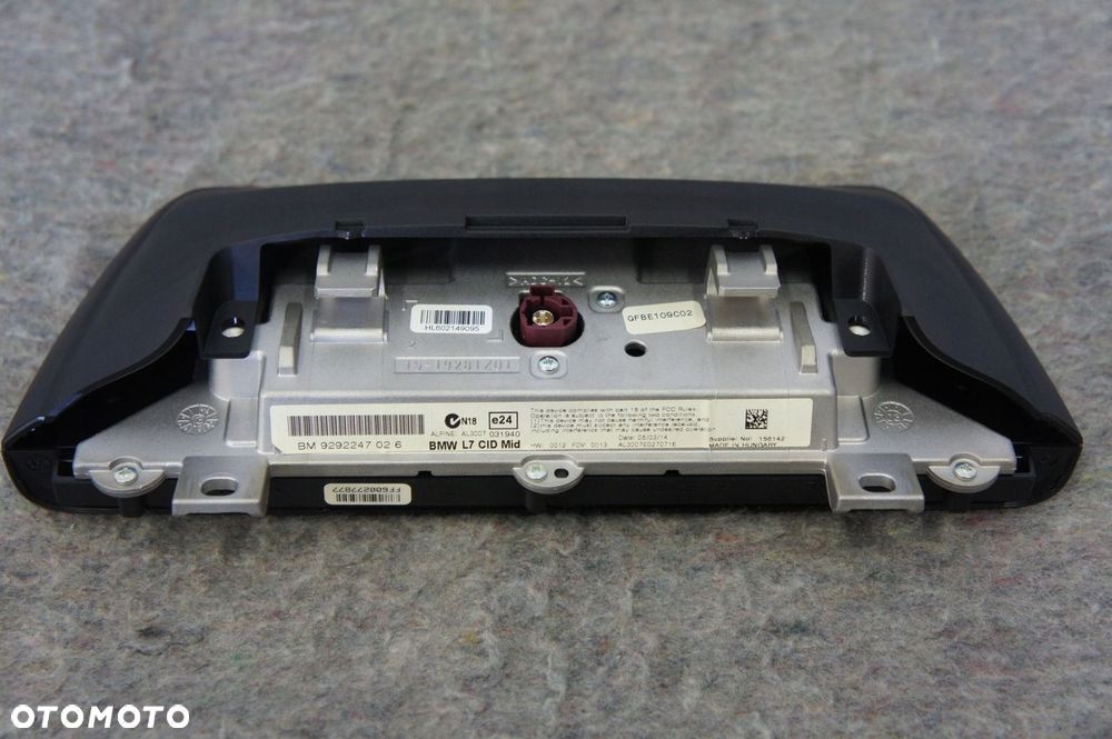 NR 350 MMi Wyświetlacz BMW 3 F30 F31 F32 929224702 - 5