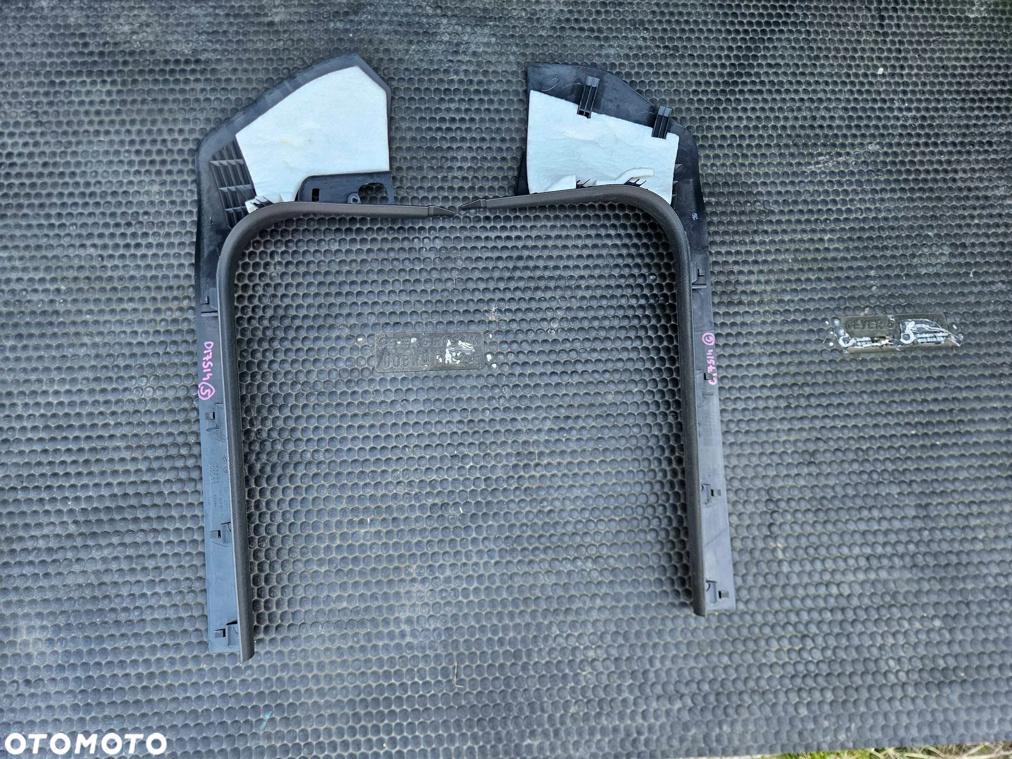 Oslona Slupka Progu Plastik Konsola Tapicerka Poszycie Wnetrza Czarne AUDI A4 B8 Sedan Kombi - 13