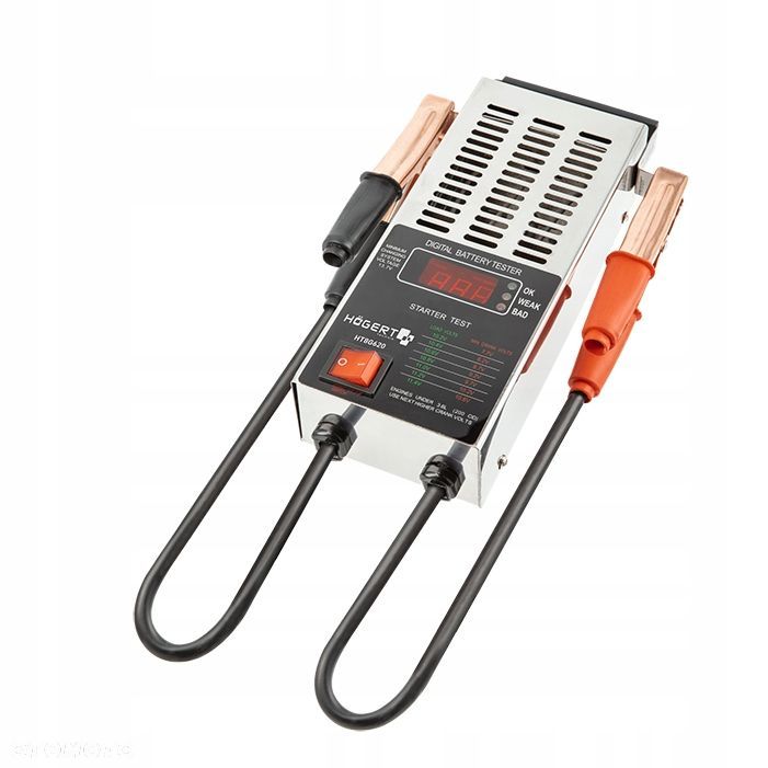 TESTER AKUMULATORÓW MIERNIK ANALOGOWY 6-12V HOGERT - 1