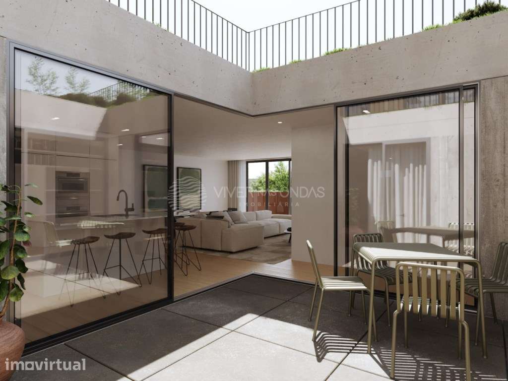 Apartamento T3 com 3 lugares de parqueamento e terraço, em Paranhos. - Grande imagem: 2/46