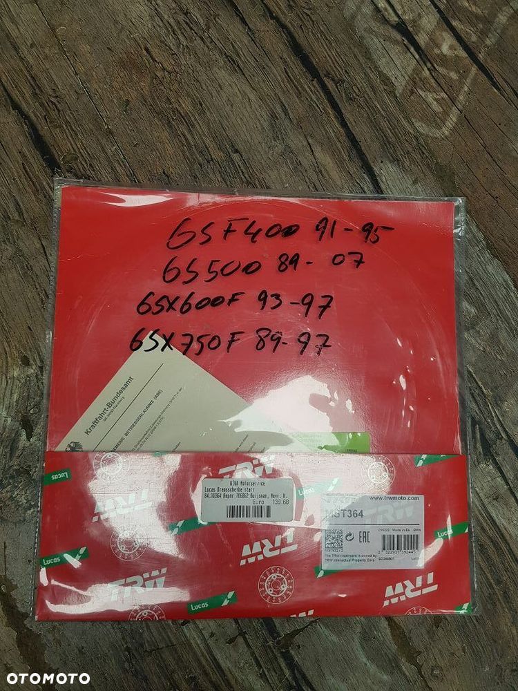 Tarcza hamulcowa tył TRW MST364 GSF400 GS500 GSX600F GSX750F TDR125 - 10