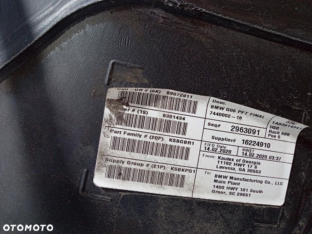 BMW X6 G06 X5 G05 ZBIORNIK BAK PALIWA DIESEL 7440002 - 4