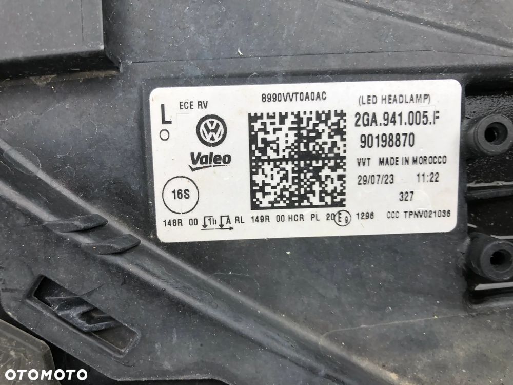 VW T ROC 2GA VOLL LED LAMPA REFLEKTOR LEWY LIFT 2GA941005F - 5