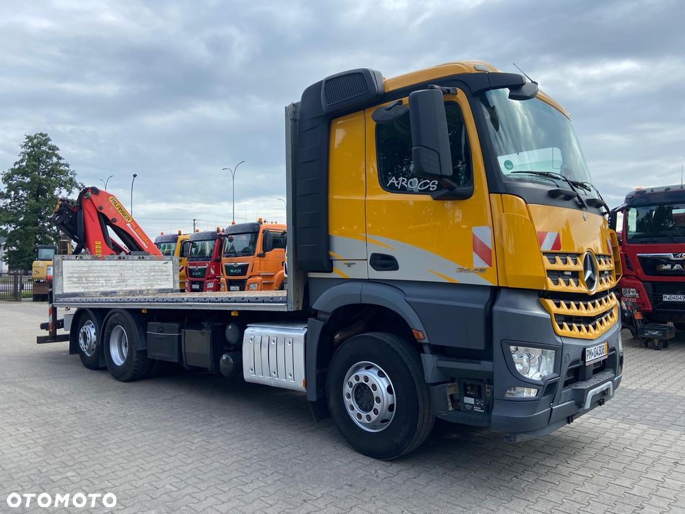 Mercedes-Benz AROCS 2545 6X2 platforma  + żuraw Palfinger PK20001 - 5